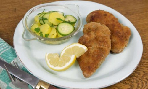 Rántott fácánmell szelet burgonyasalátával