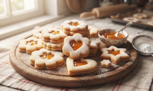 Omlós Linzer virágok: Miután elfogy az első tányér, azonnal újra gyúrni akarod majd!
