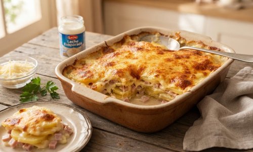 A legfinomabb tejszínes-sajtos rakott krumpli (papas gratinadas): Ellenállhatatlanul krémes és aranyló!