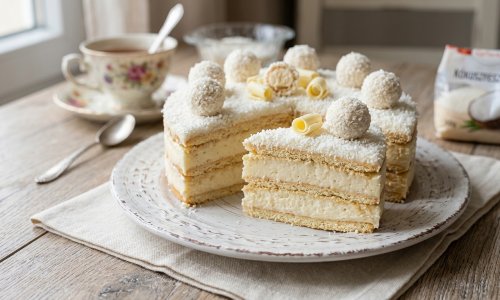 10 perces Raffaello sütemény (sütés nélkül!)